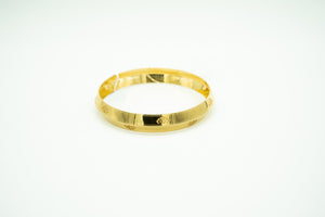 Khanda Design- Double Sided 22k Gold Kara Bracelet